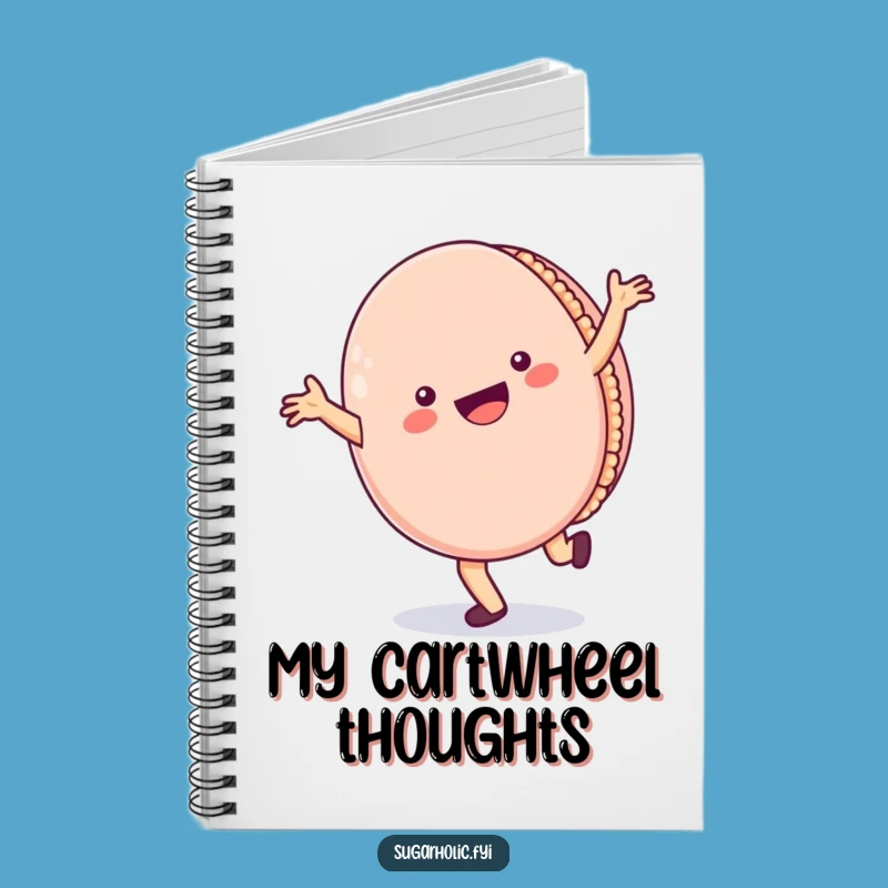Funny Macaron Notebook: Cartwheel Your Ideas with Sweet Character Flair