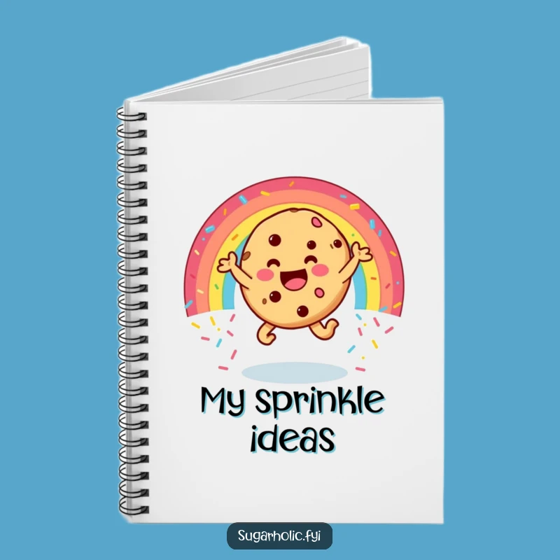 Funny Cookie Rainbow Sprinkles Notebook - Hilarious Journal for Sweet Ideas