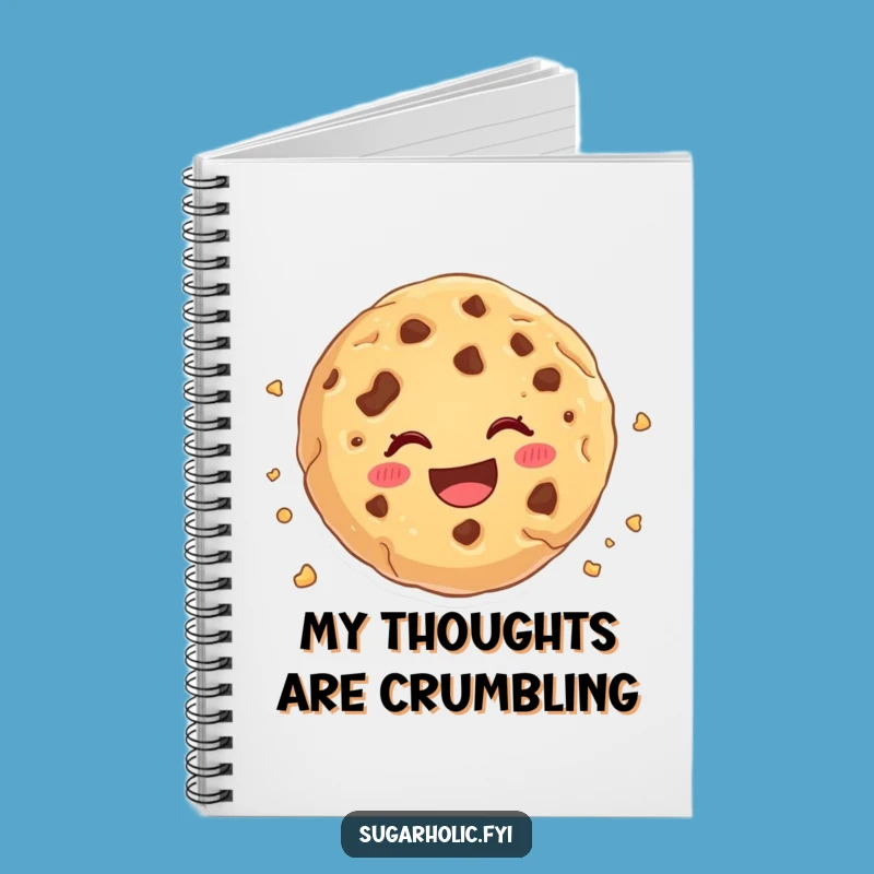Funny Cookie Crumble Notebook - Delightful Cartoon Journal for Sweet Ideas