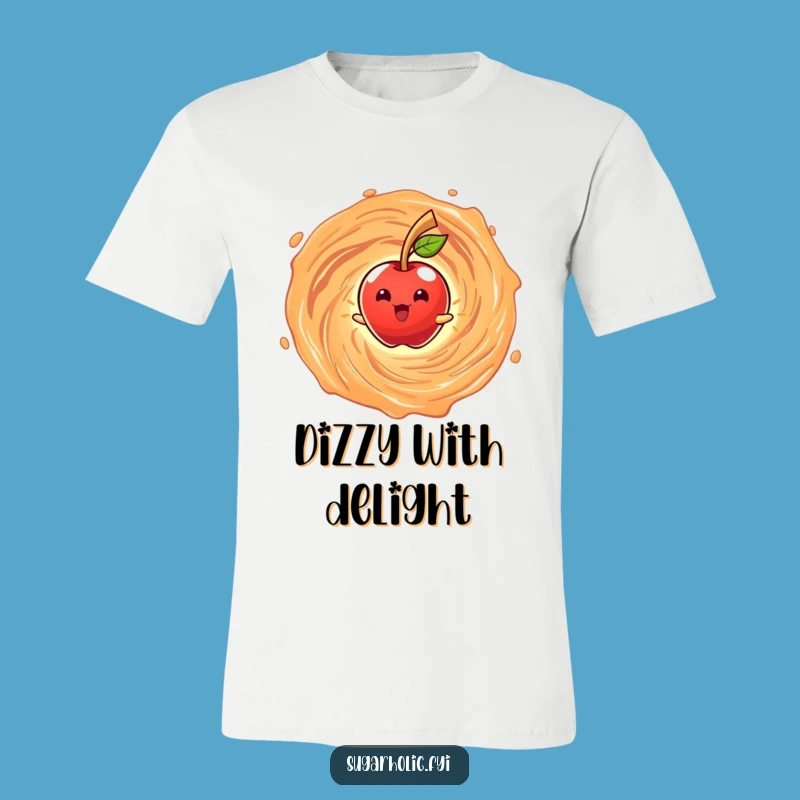 Funny Candy Apple Vortex T-Shirt: Wear Your Sweetest Spin