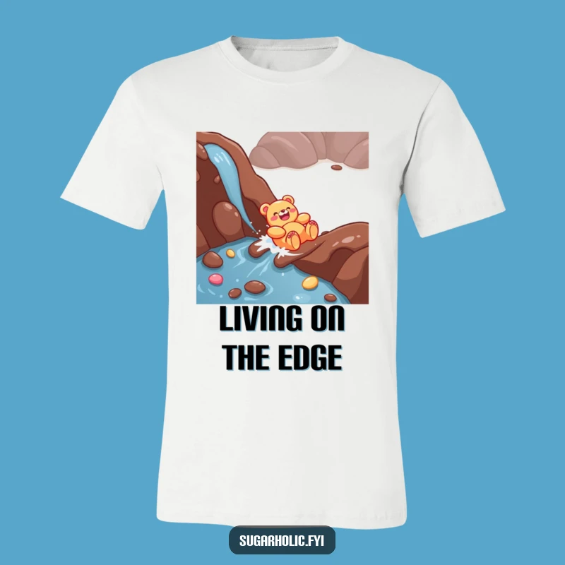 Funny Giggling Gummy Bear T-Shirt - Chocolate River Fun Tee, Hilarious Sweet Gift Apparel