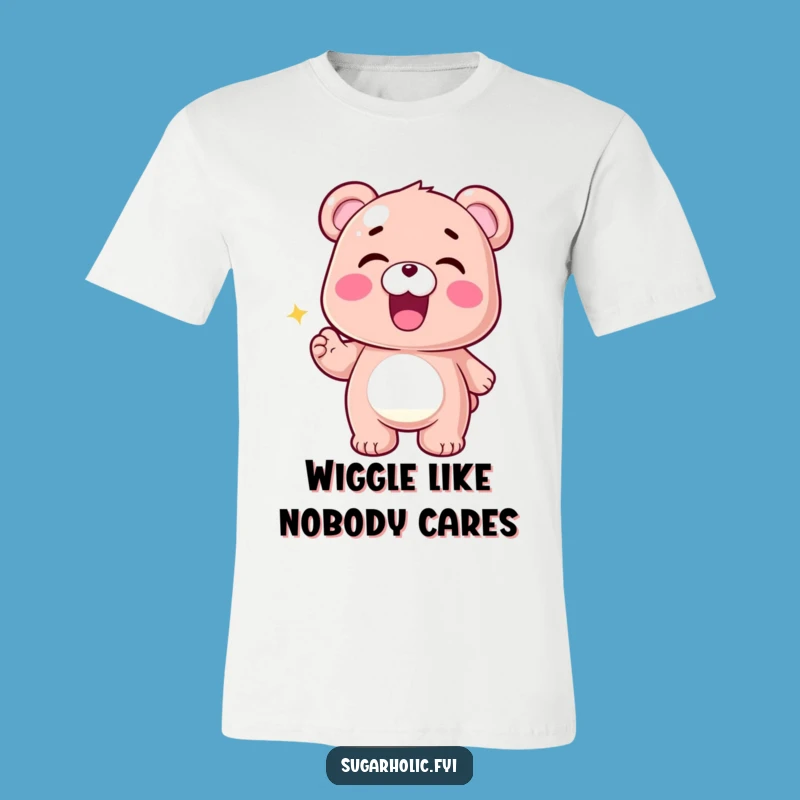 Funny Gummy Bear T-Shirt: Excited Wiggle Design for a Hilarious Fashion Statement Gift