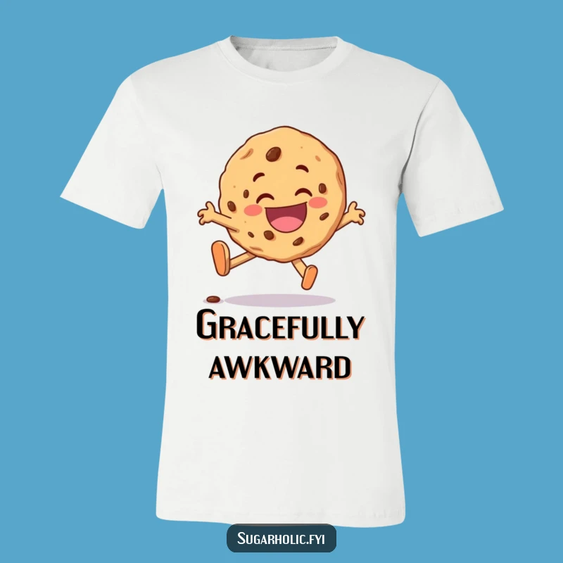 Funny Cookie Trip T-Shirt: Comical Character Tee, Great Funny Gift for Stumbling Joy