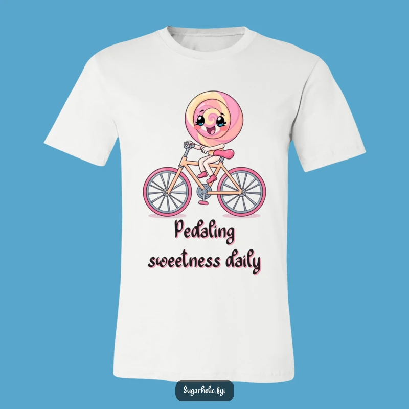 Funny Lollipop Rock Candy Bike T-Shirt: Sweet Ride of Joy!