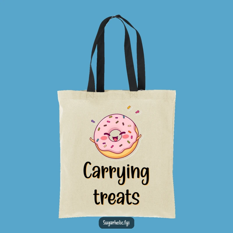 Funny Donut Sprinkle Juggling Tote Bag - Carry Your Sweetness