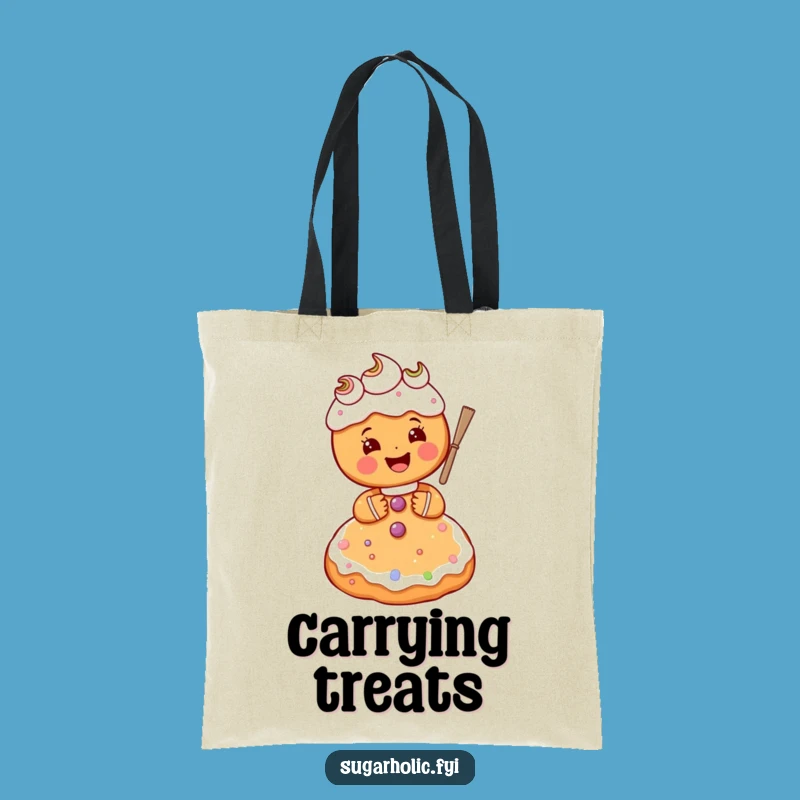 Funny Gingerbread Baker Tote Bag - Carry Your Sweetness