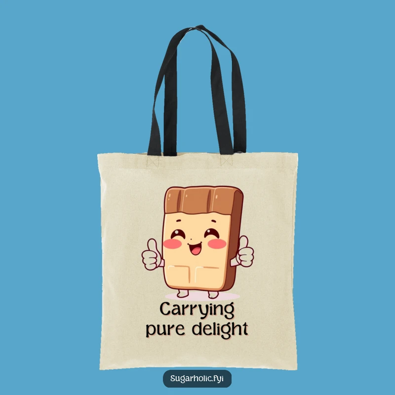 Funny Chocolate Bar Tote Bag: Carry Your Essentials with Thumbs-Up Flair
