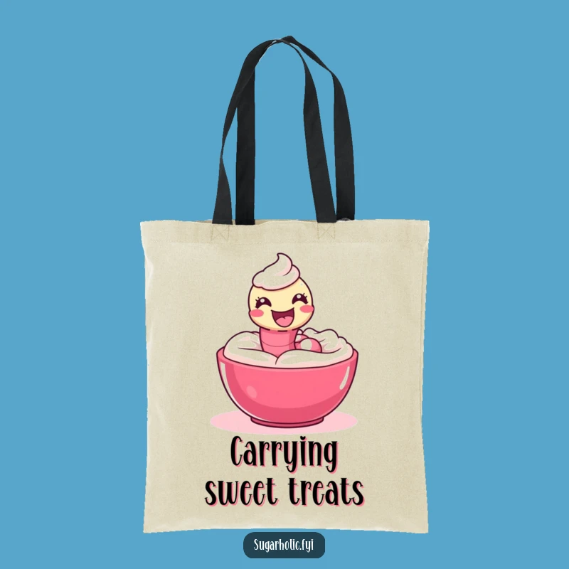 Funny Gummy Worm Icing Tote Bag - Carry Playful Sweets, Perfect Funny Gift