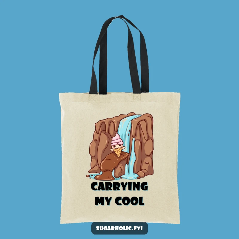 Funny Ice Cream Chocolate Fall Tote Bag - Stylish & Hilarious Sweet Companion
