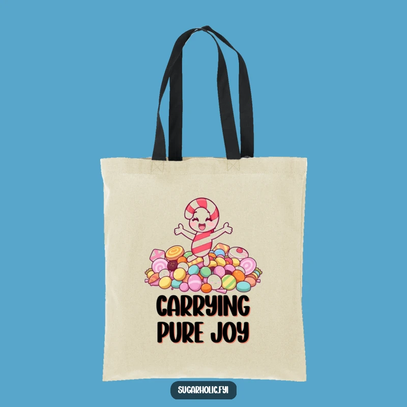 Funny Jolly Candy Cane Spin Tote - Durable & Sweet Bag Funny Gift